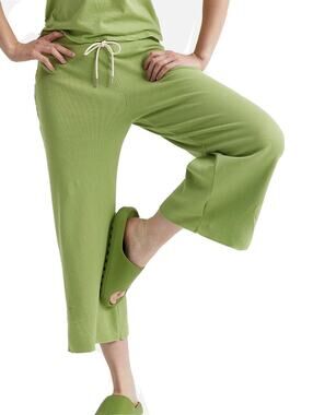 Mate The Label Organic Thermal Wide leg pants Pistachio